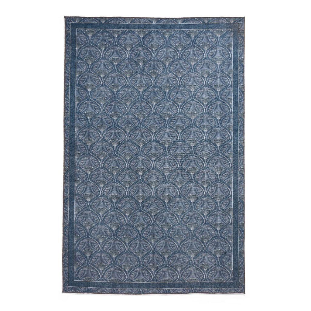 Catherine Lansfield Deco Peacock Blue Rug