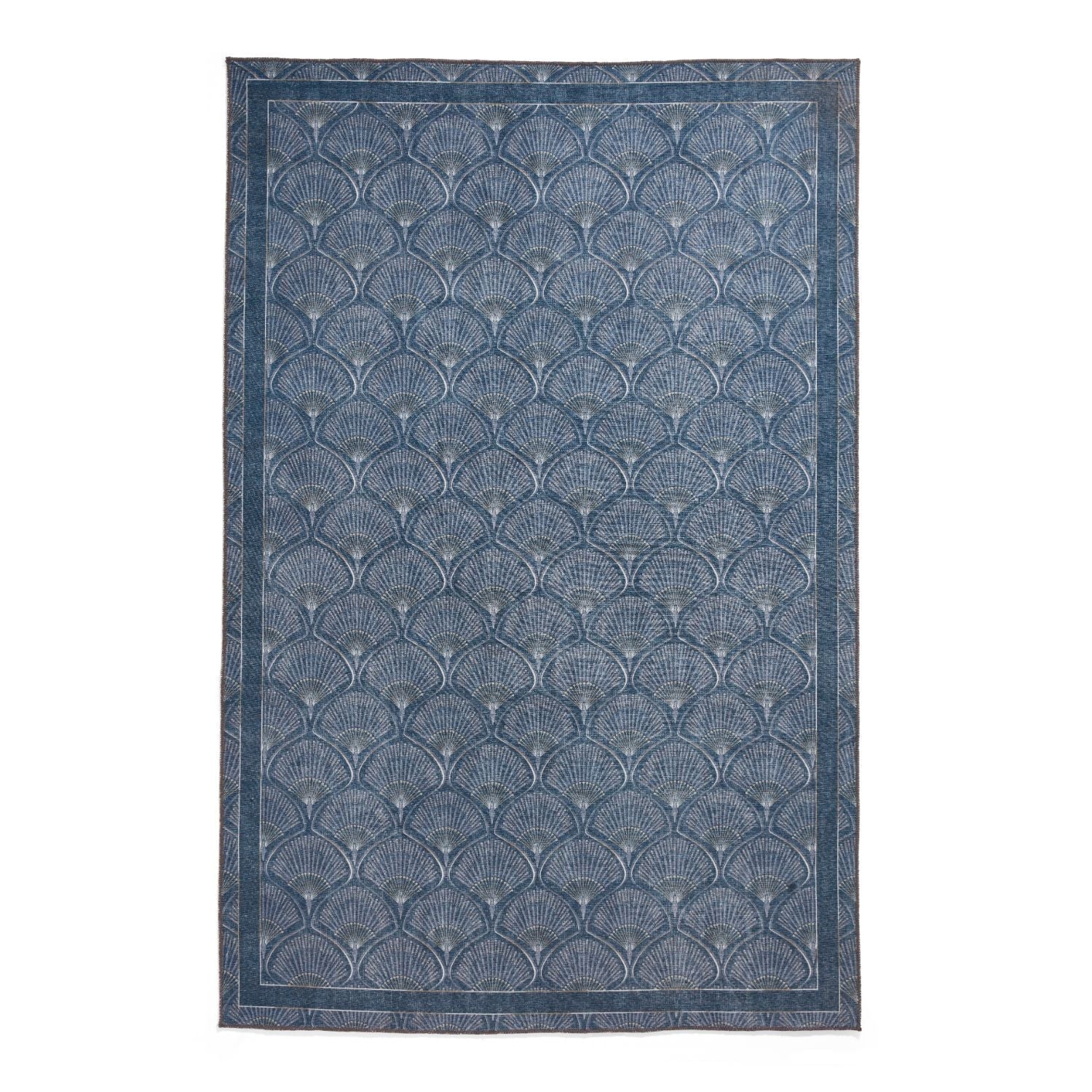 Catherine Lansfield Deco Peacock Blue Rug