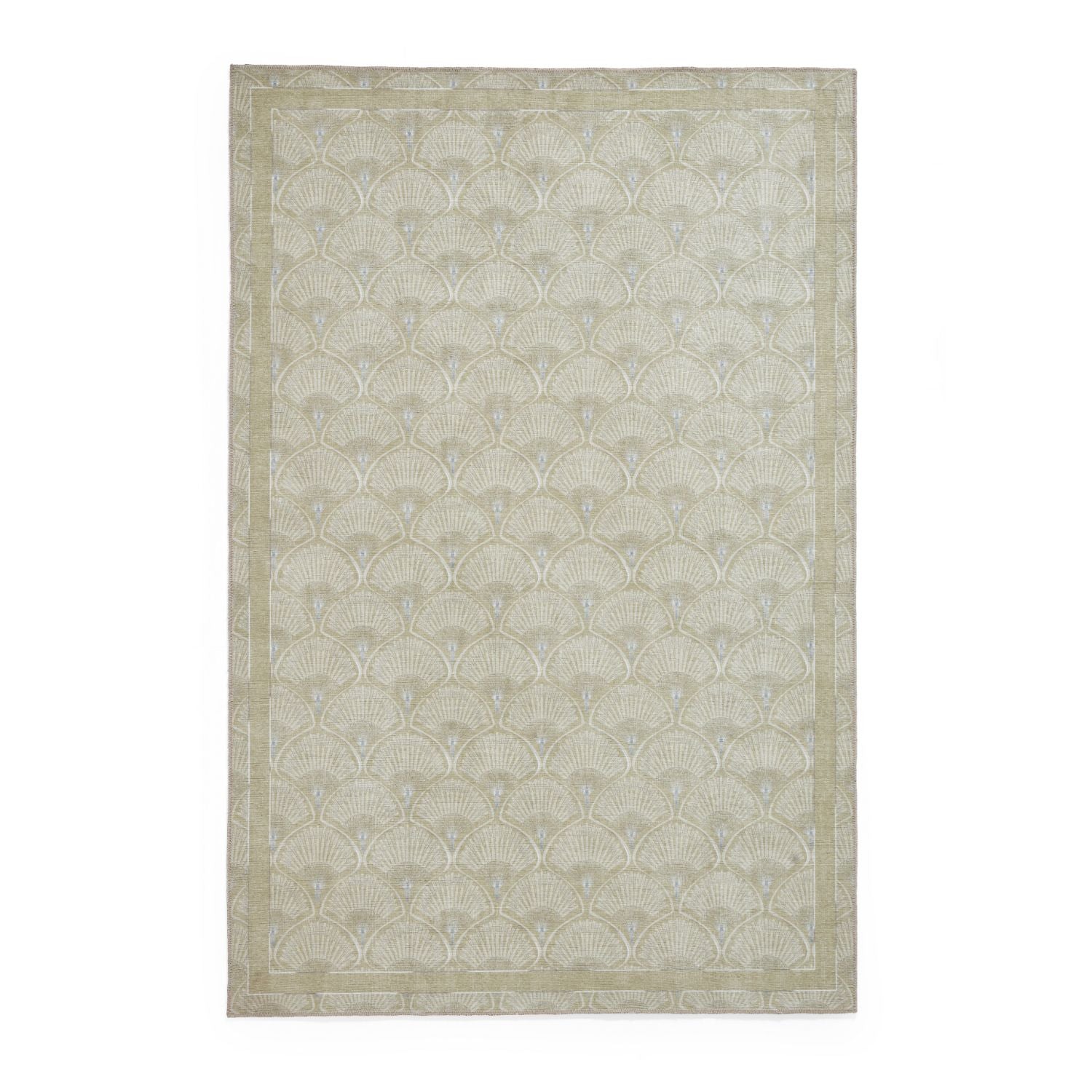 Catherine Lansfield Deco Peacock Green Rug