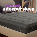 Silentnight Charcoal Deep Sleep Ultimate 1000 Mattress Topper