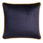 Laurence Llewelyn-Bowen Down the Dilly Ochre/Blue Velvet Cushion (43cm x 43cm)