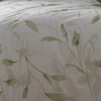 Eliza Green Leaf Reversible Duvet Set