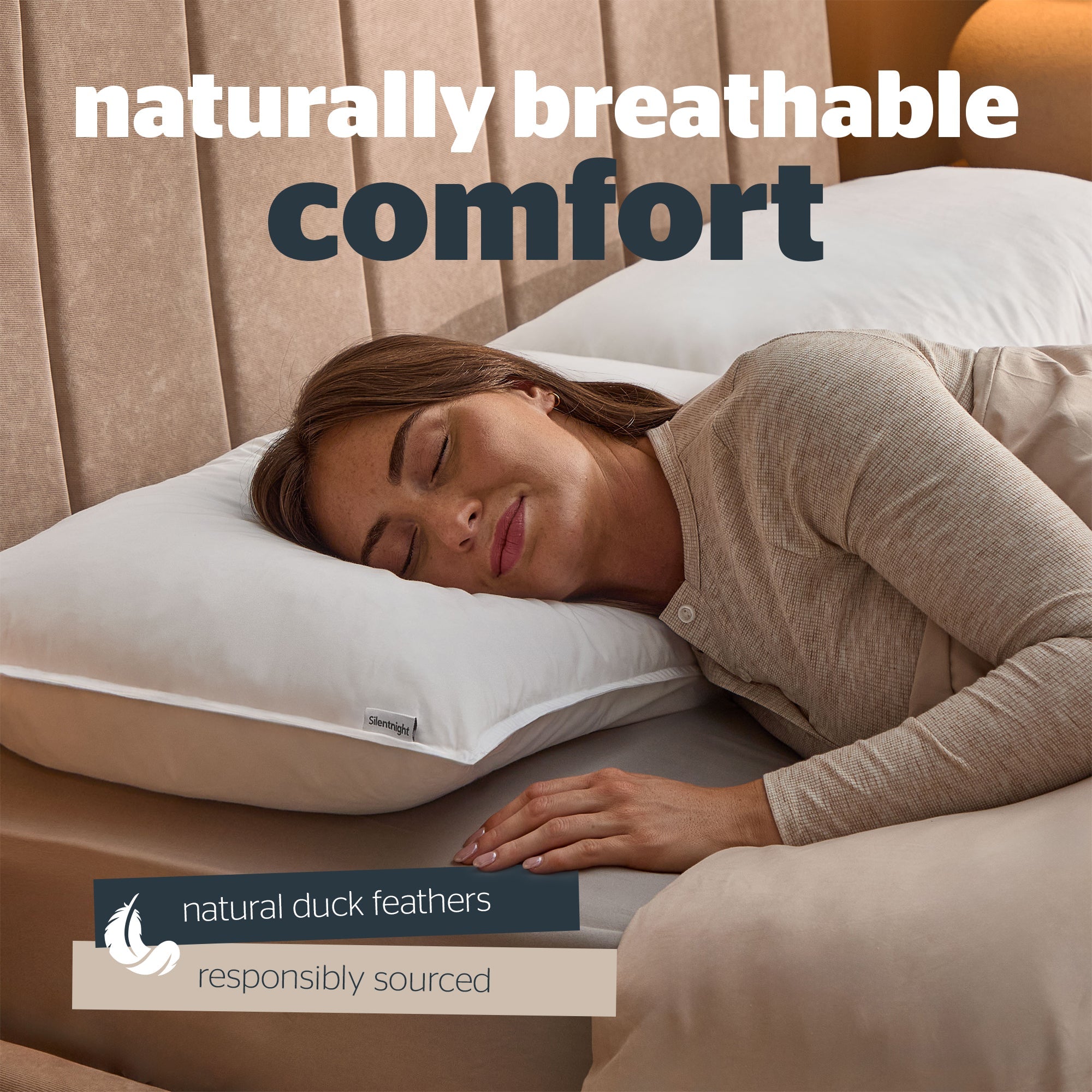 Silentnight Duck Feather Pillow Pair