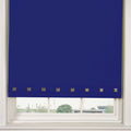 Royal Blue Square Eyelet Roller Blind