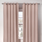 Cali Blush Pink Thermal Eyelet Curtains
