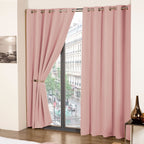 Cali Blush Pink Thermal Eyelet Curtains