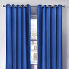 Cali Blue Thermal Blackout Eyelet Curtains