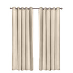 Cali Latte Thermal Blackout Eyelet Curtains