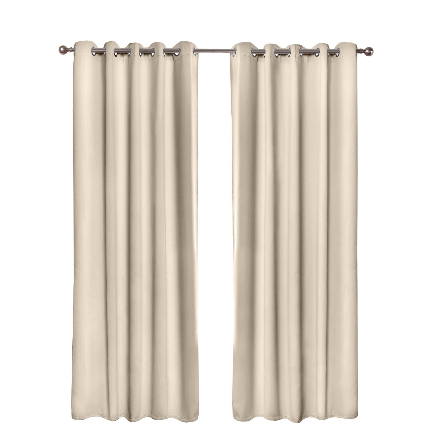 Cali Latte Thermal Blackout Eyelet Curtains