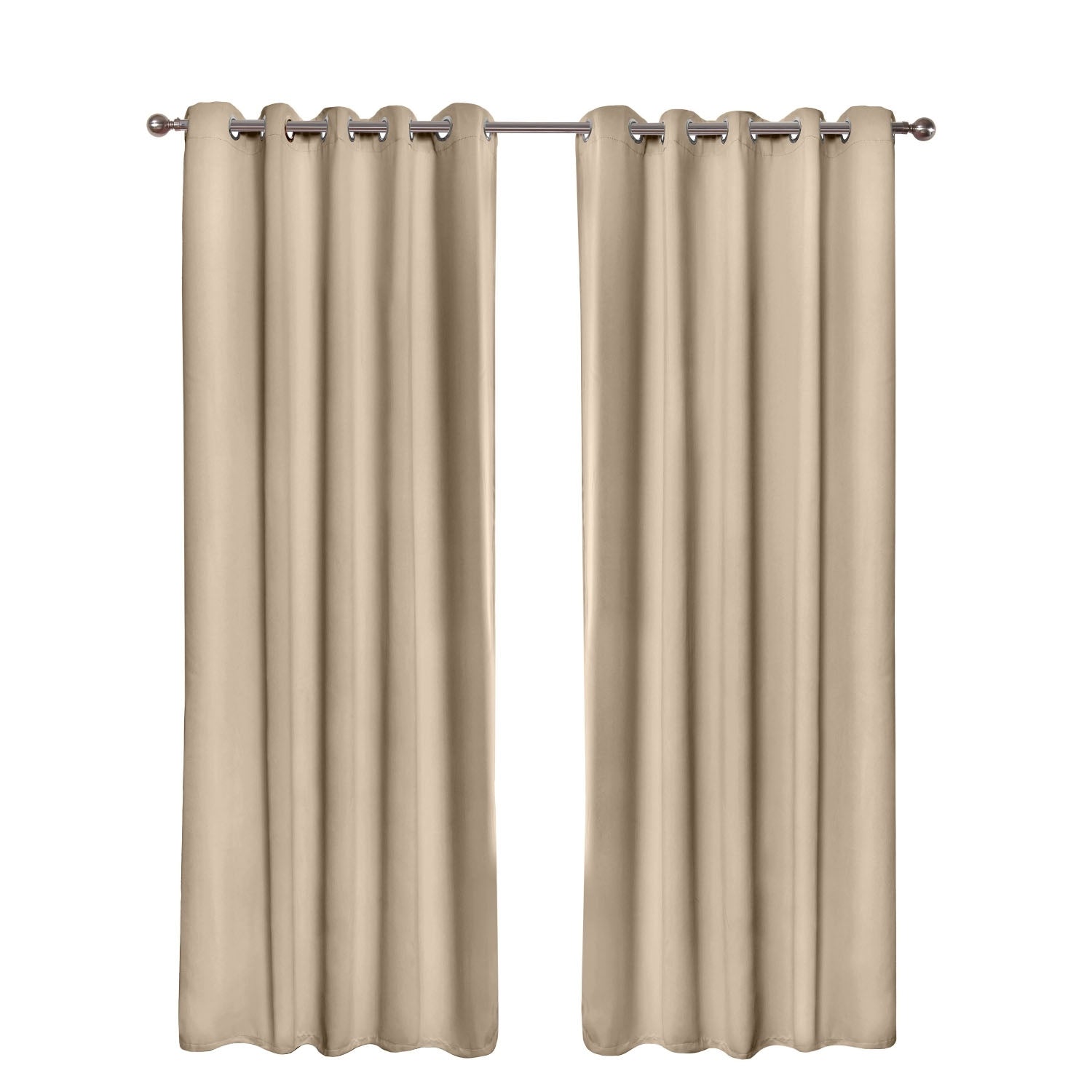 Cali Natural Thermal Blackout Eyelet Curtains