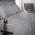 Egyptian Cotton Grey 200 Thread Count Luxury Flat Sheet