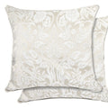 Eden Cream Jacquard Cushion Cover Pair (43cm x 43cm)