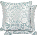 Eden Jacquard Duck Egg Cushion Cover Pair (43cm x 43cm)