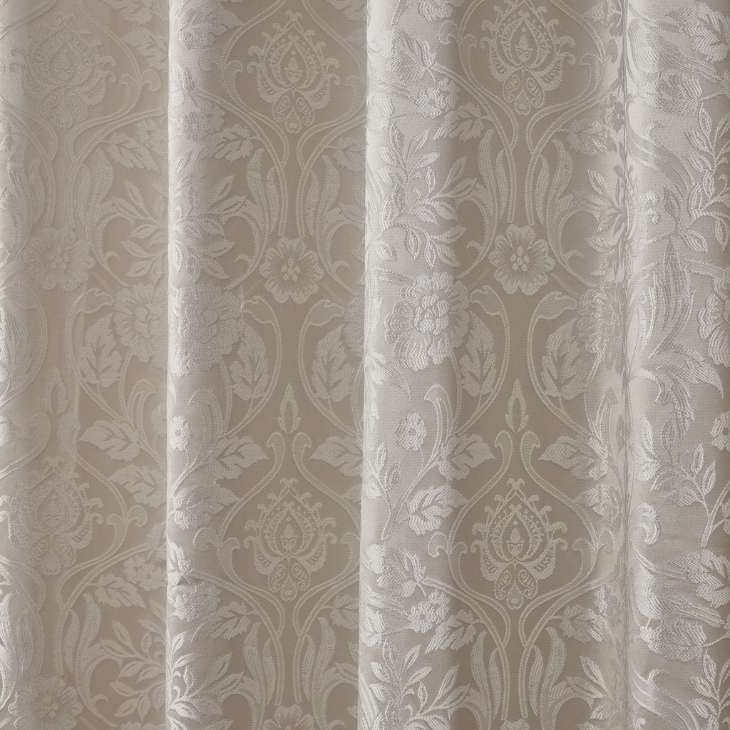 Eden Cream Lined Eyelet Jacquard Curtains