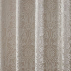 Eden Cream Lined Eyelet Jacquard Curtains