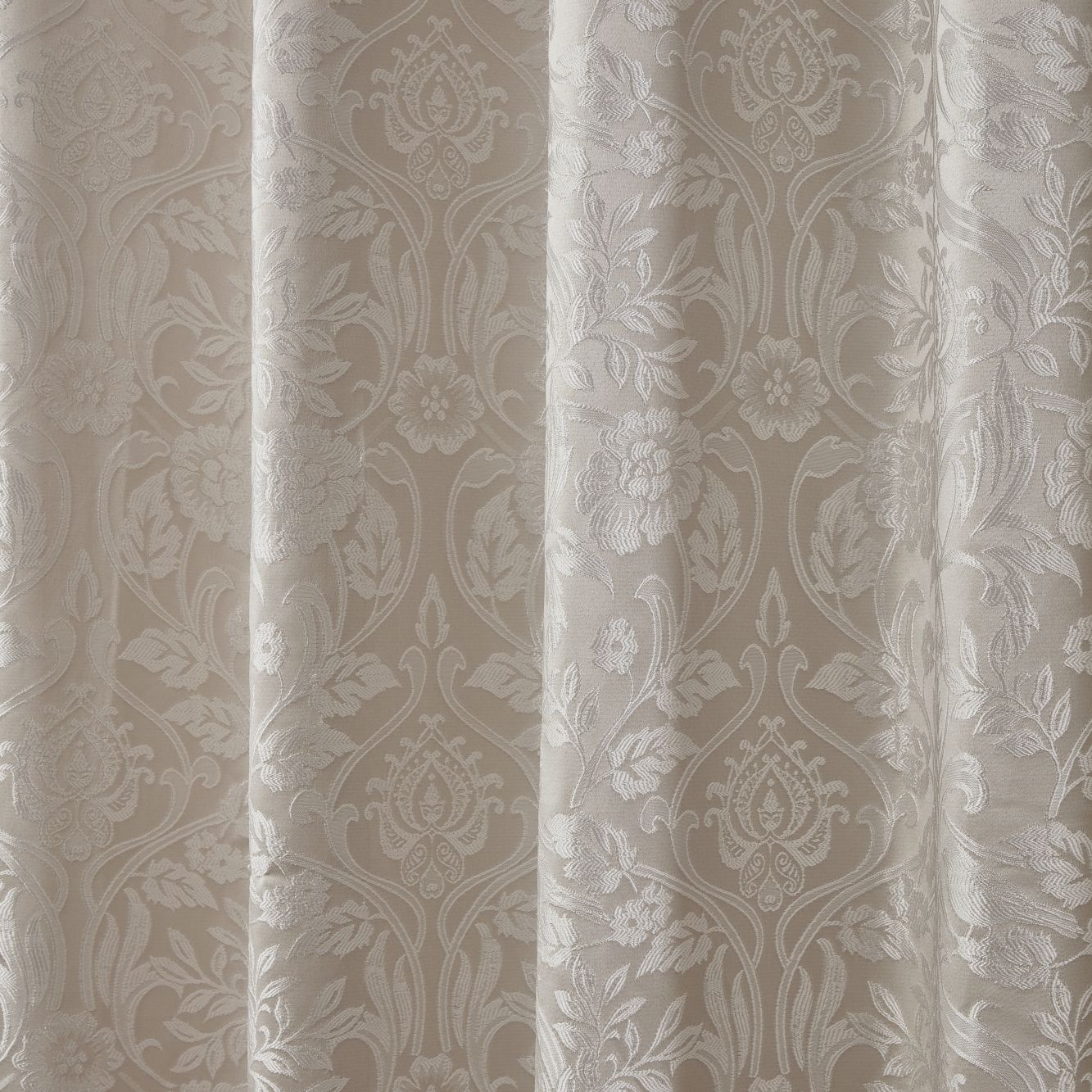 Eden Cream Lined Eyelet Jacquard Curtains