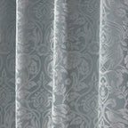 Eden Duck Egg Lined Eyelet Jacquard Curtains