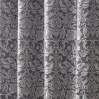 Eden Silver Lined Eyelet Jacquard Curtains