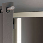 Silver Extendable Door Curtain Pole