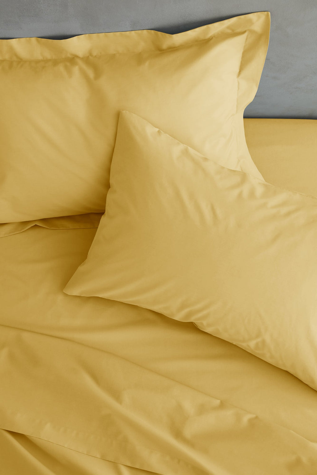 Catherine Lansfield Yellow Easy Iron Percale Extra Deep (35cm) Fitted Sheet