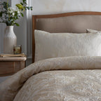 Elysia Champagne Jacquard Duvet Set