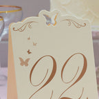Flutter By - Table Numbers Ivory & Gold 13-24