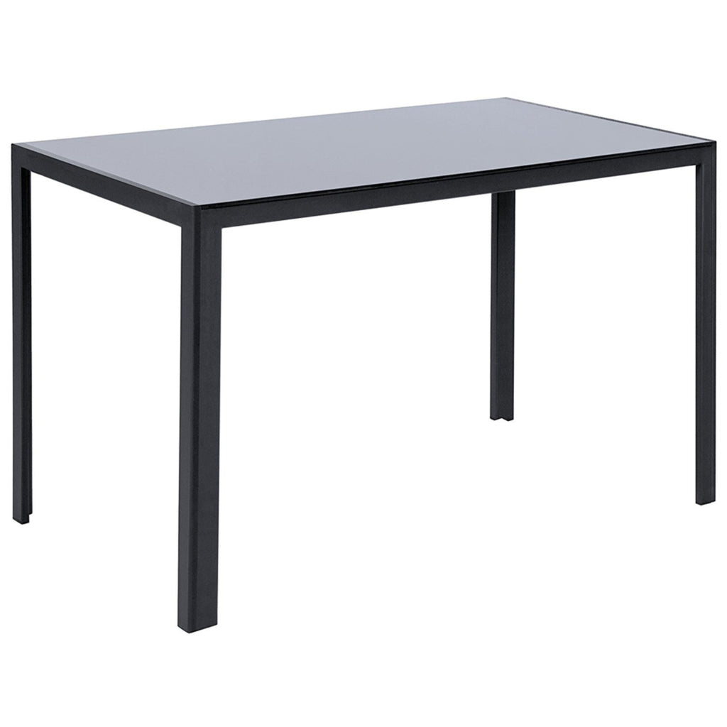 Rectangular Tempered Glass 4-Seater Dining Table