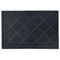 Cross Hatch Easy Care Absorbent Doormat in Black