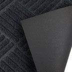 Cross Hatch Easy Care Absorbent Doormat in Black