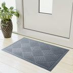 Cross Hatch Easy Care Absorbent Doormat in Grey