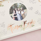 Floral Team Bride Hen Party Guest Book Frame- 5 Inner Pack
