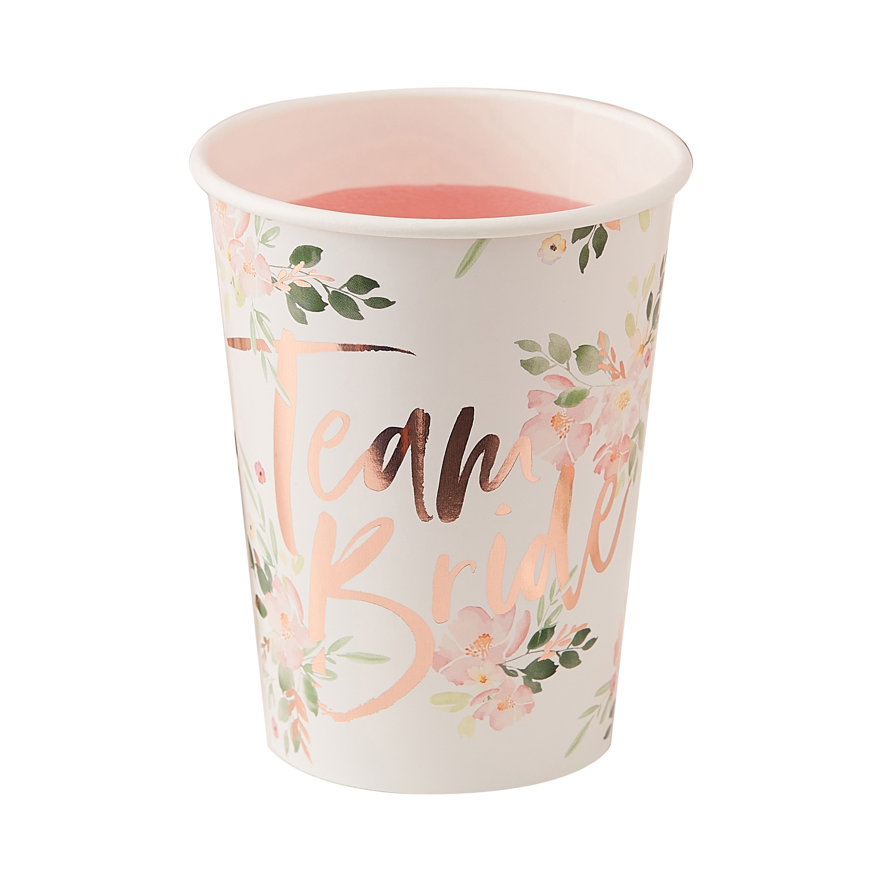 Floral Team Bride Cups- 5 Inner Pack