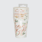 Floral Team Bride Cups