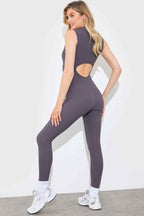 Built-In Bra Zip Front Sculpt and Control Unitard