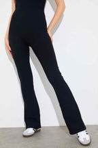Built-In Bra Flare Leg Sculpt and Control Unitard