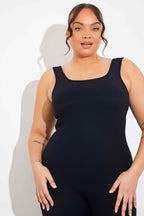 Built-In Bra Flare Leg Sculpt and Control Unitard