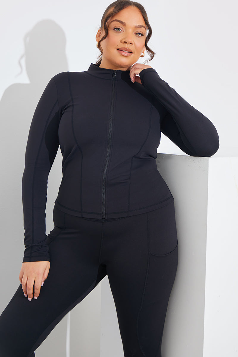 Soft Touch Zip Through Jacket