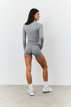 Soft Touch Seam Detail Zip Through Jacket