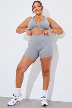 Soft Touch Cross Over Waist Cycling Shorts