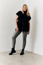 Perfect Sculpting High Waisted Leather Look Leggings