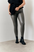 Perfect Sculpting High Waisted Leather Look Leggings