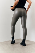 Perfect Sculpting High Waisted Leather Look Leggings