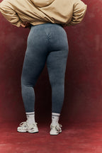 Charcoal Grey Seamless High Waist Bum Boosting Leggings