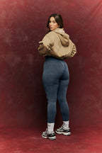 Charcoal Grey Seamless High Waist Bum Boosting Leggings