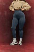 Charcoal Grey Seamless High Waist Bum Boosting Leggings