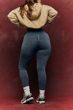 Charcoal Grey Seamless High Waist Bum Boosting Leggings