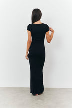 Sculpting Cap Sleeve Maxi Dress