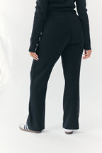 Rib Knit Co-Ord Flare Trouser