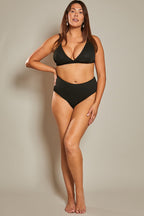 Contour Rib High Waist High Leg Bikini Bottom