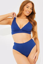 Contour Rib High Waisted High Leg Bikini Bottom